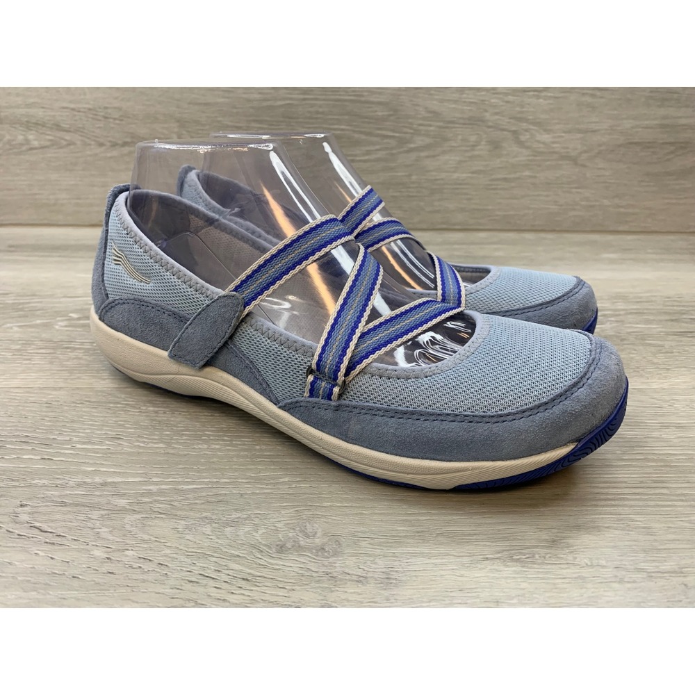 Dansko Honor Blue Shadow Mesh Mary Jane Walking Women's 8 Comfort Casual Shoes